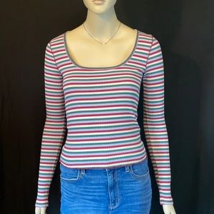 Abercrombie and Fitch Stripped Long Sleeve Shirt